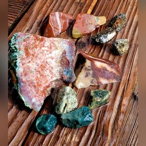 Natural Jasper And Ocean Jasper Set Bundle